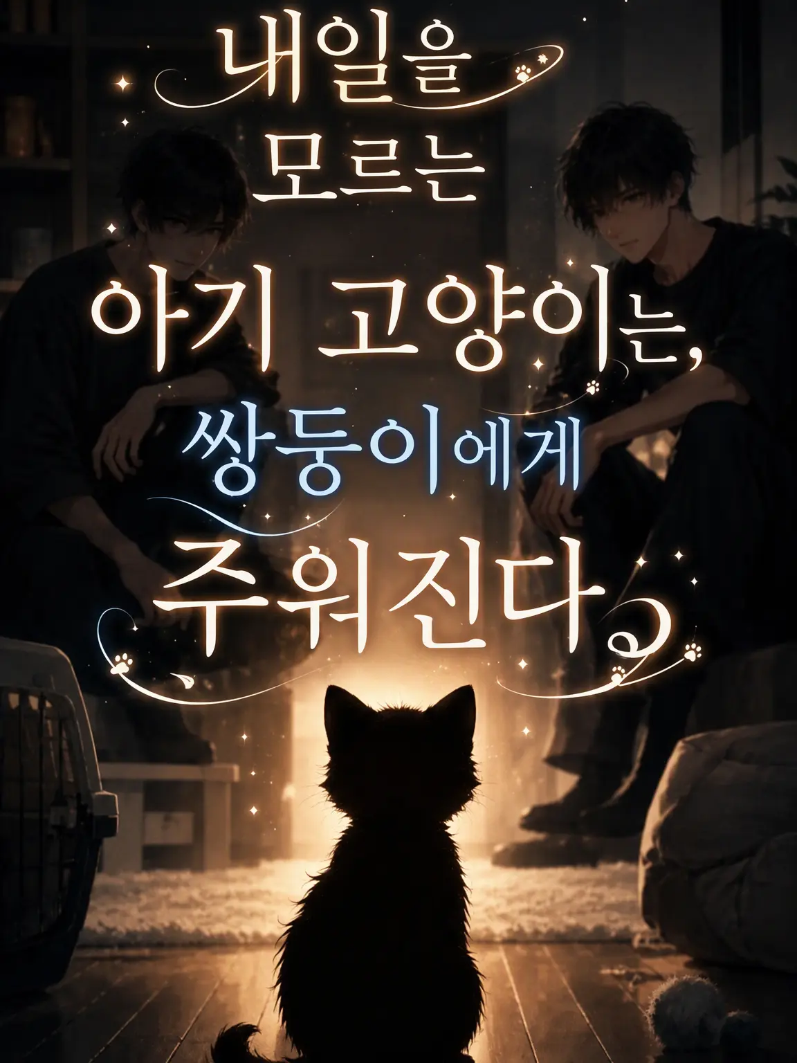 SnowdropRabbit의 내일을 모르는 아기 고양이, 쌍둥이에게 거두어지다