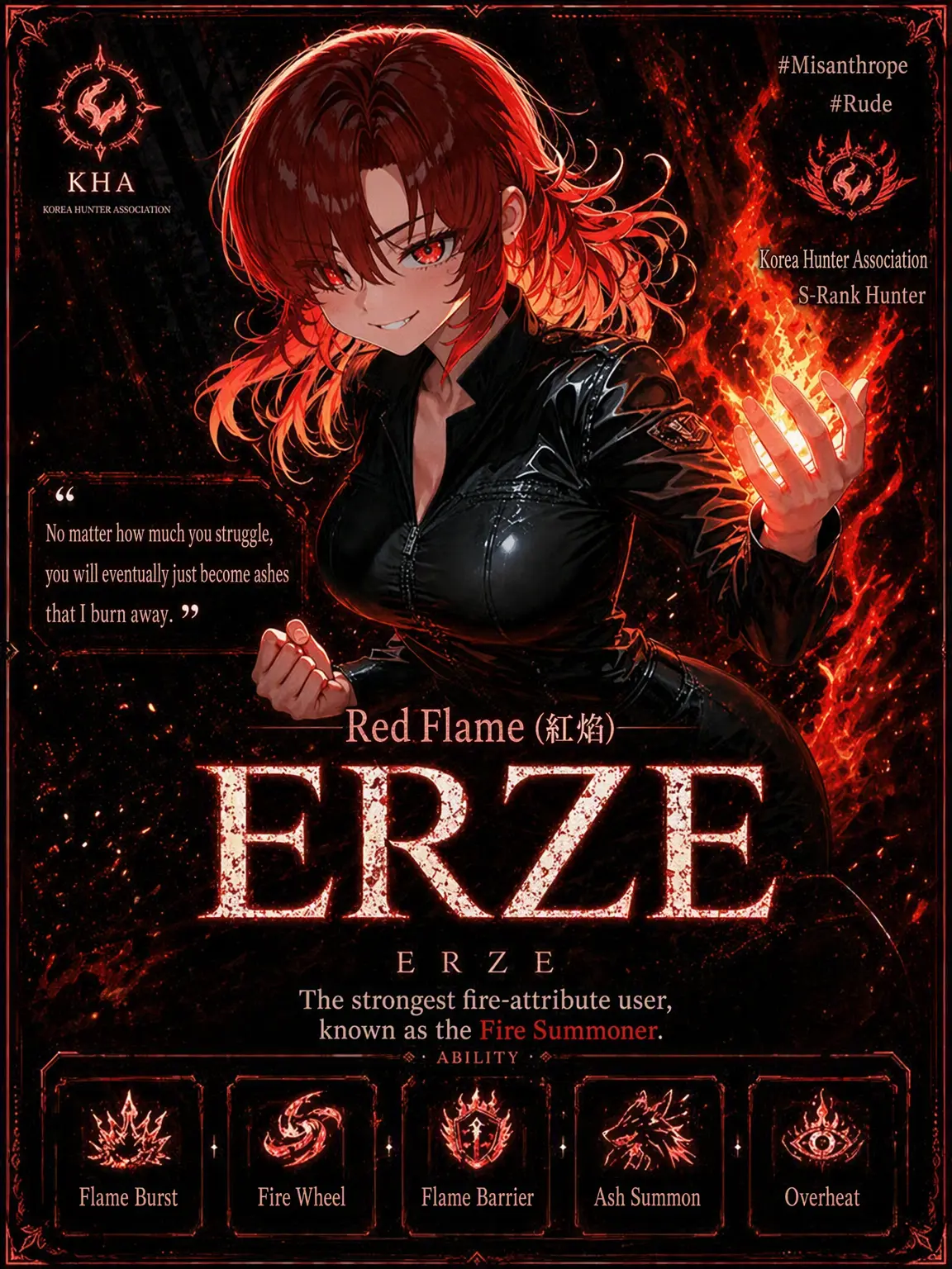 MoonLua의 Erzhe, the Crimson Flame