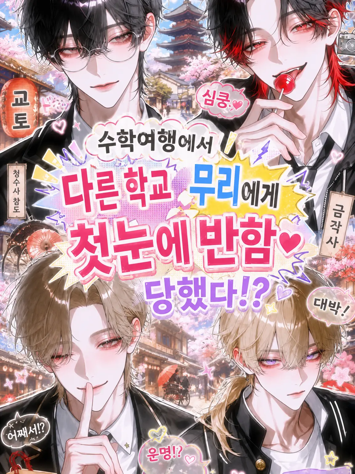 amam07128의 수학여행에서 타 학교 무리에게 첫눈에 반해버렸다!?