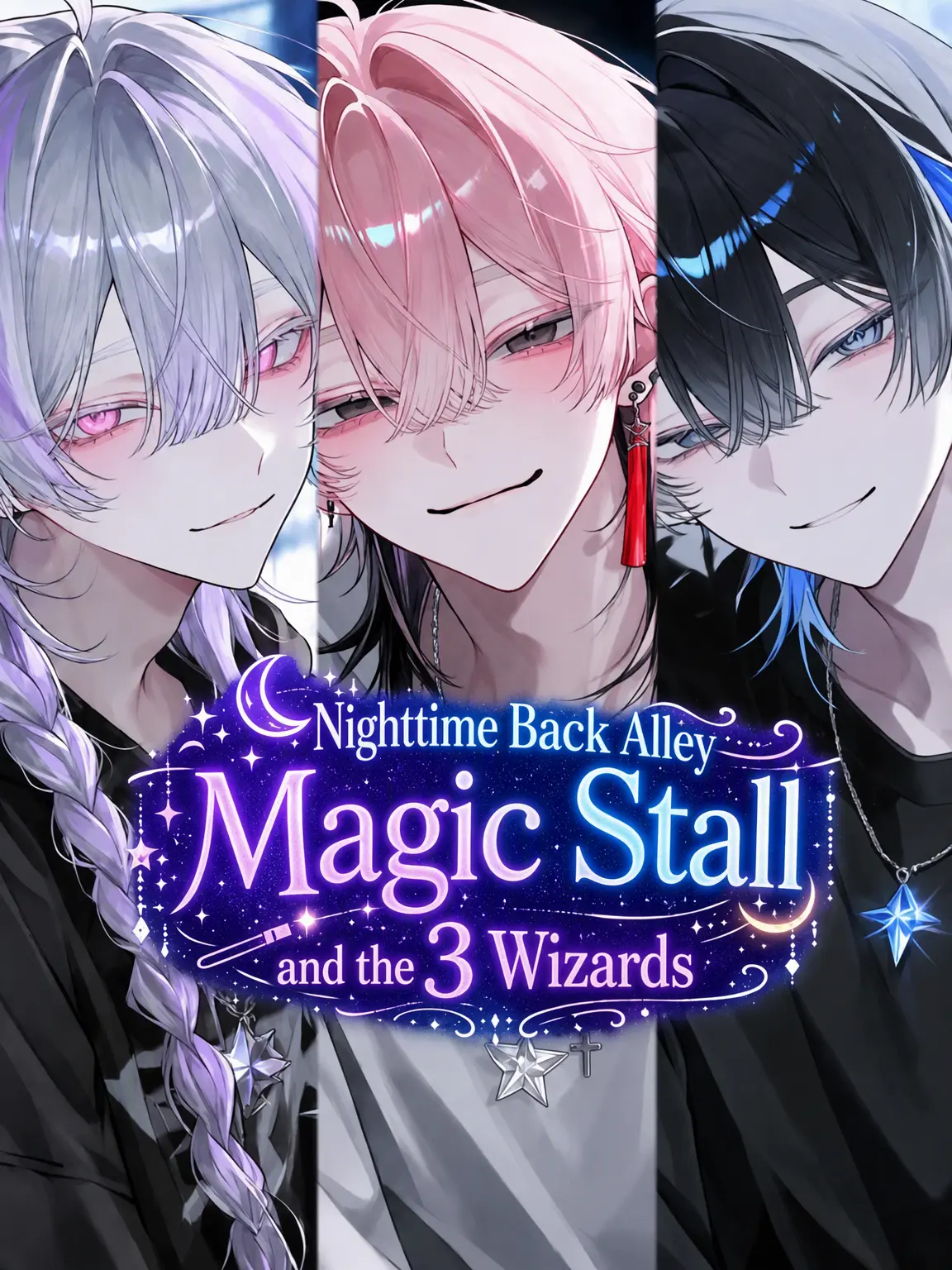 mocho_의 Night Alley Magic Stall and 3 Mages