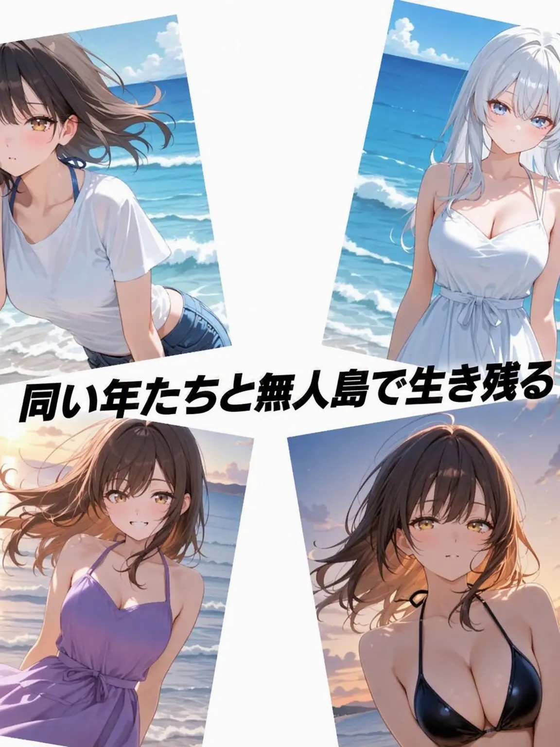 Milkyed의 同い年の女子たちと無人島で生き残る