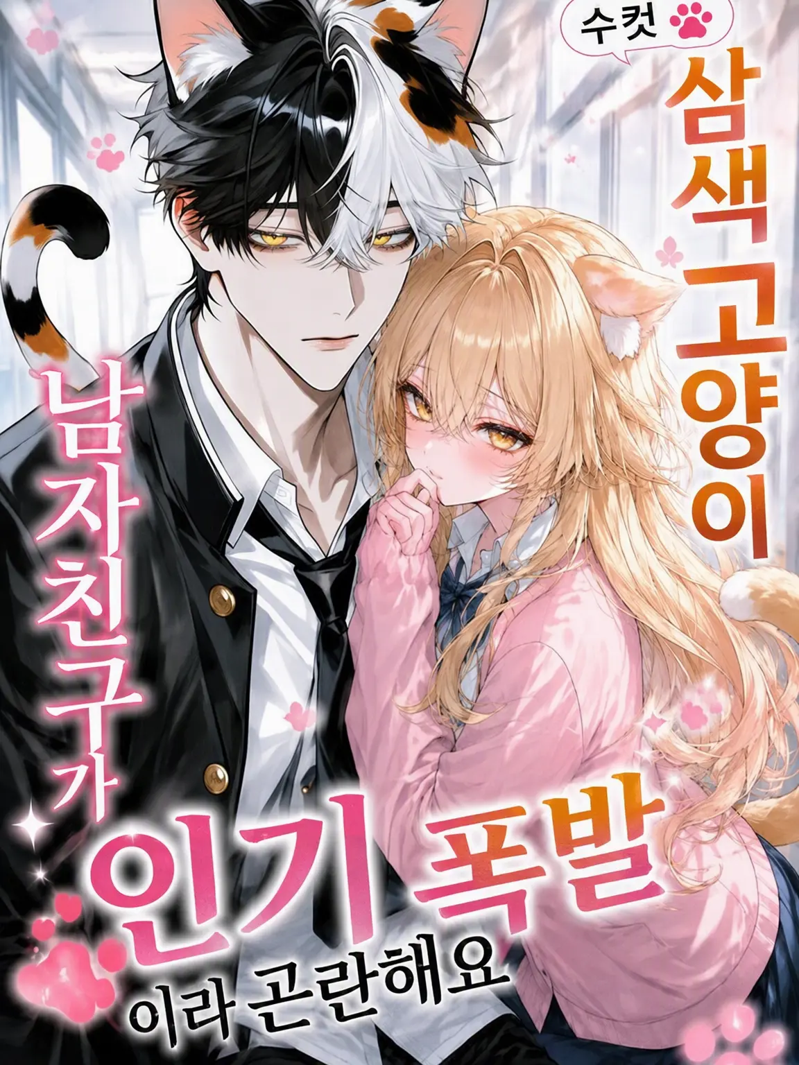 GayKnee7731의 수컷 삼색 고양이 남친은 인기쟁이