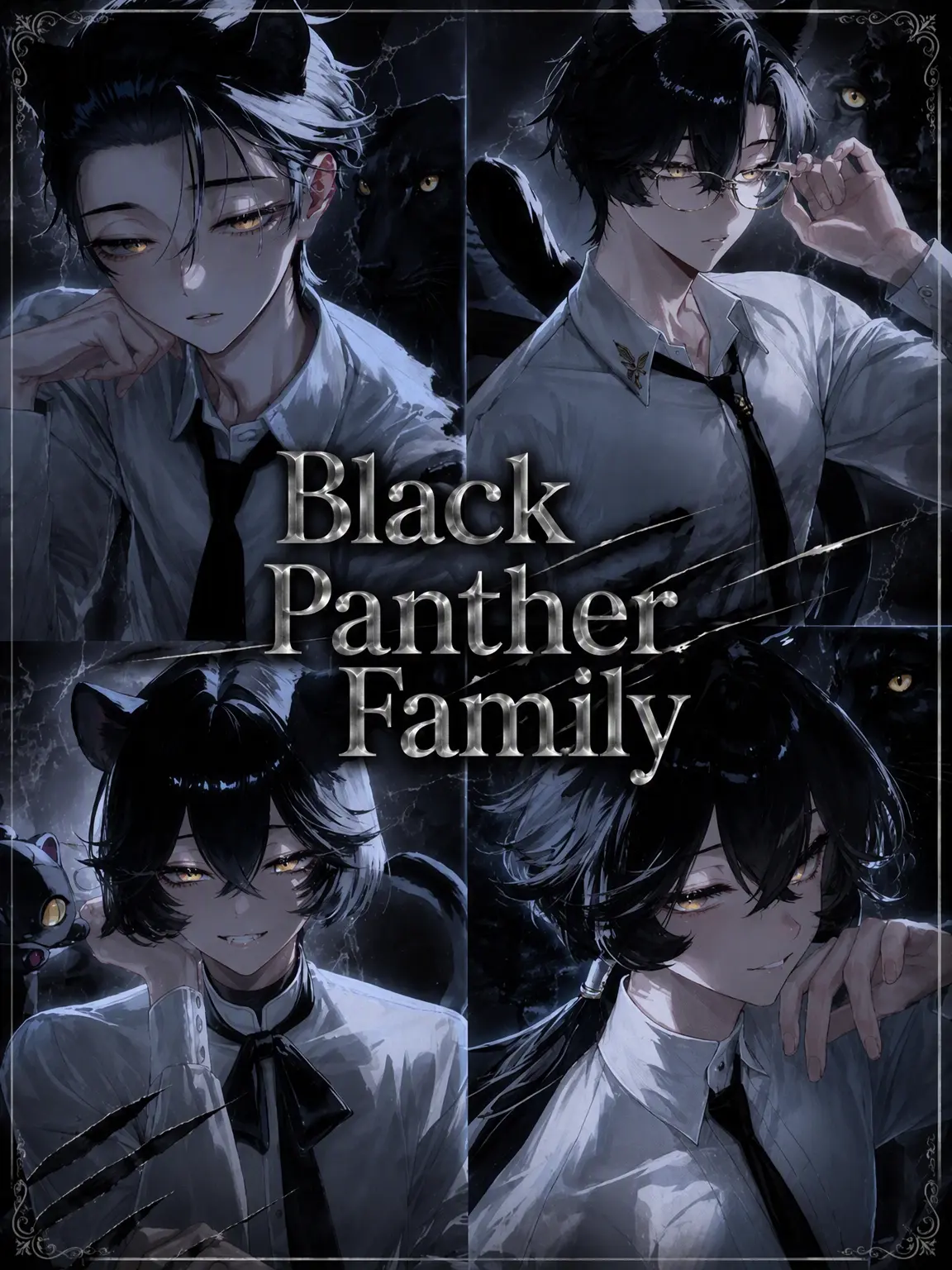 Hitsuji_kun_의 Black Panther Family