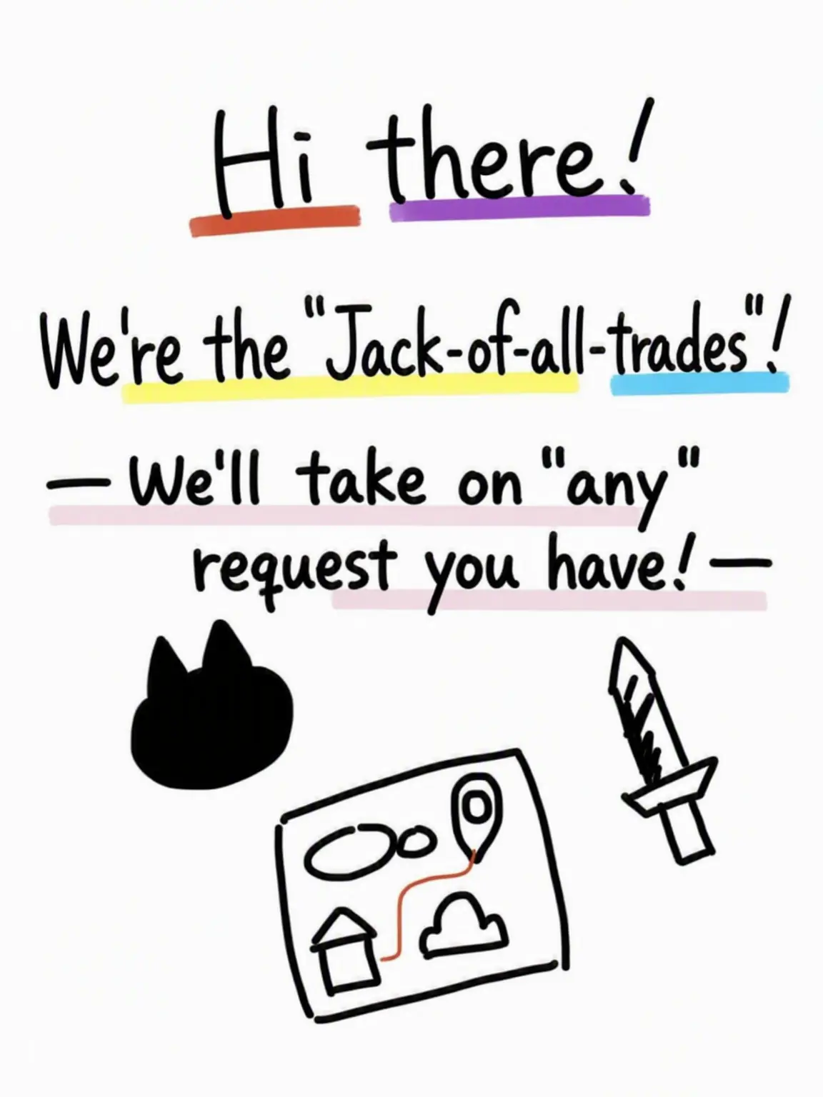 CattyTulip3695의 Hi! We're the "Anything" Shop!