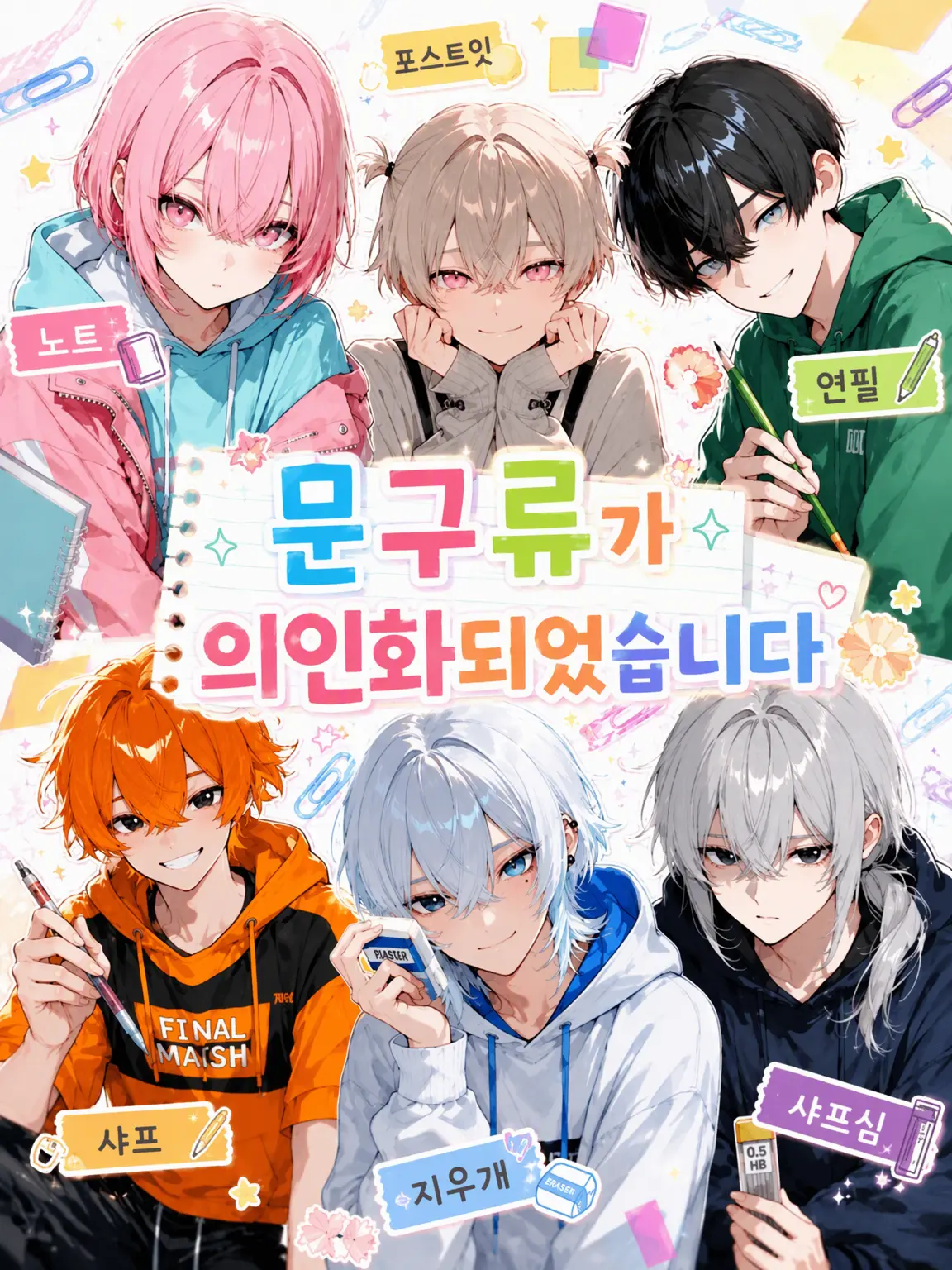 budouzyu-su2385의 문구류가 의인화되었습니다