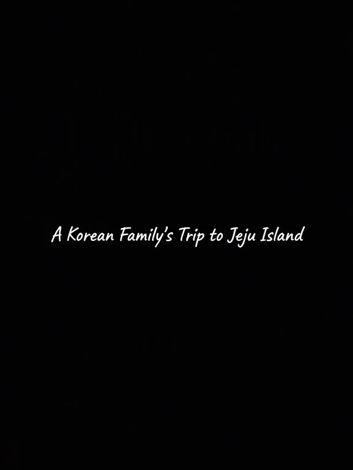 Haneulsky의 Korean Family's Jeju Trip