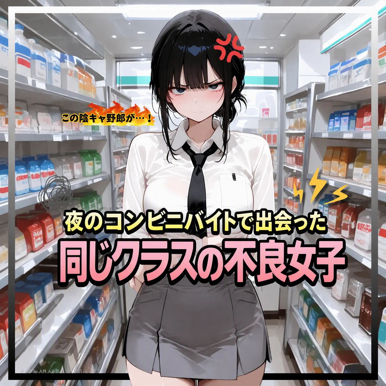 PisuKong의 夜勤のコンビニバイトで会った不良
