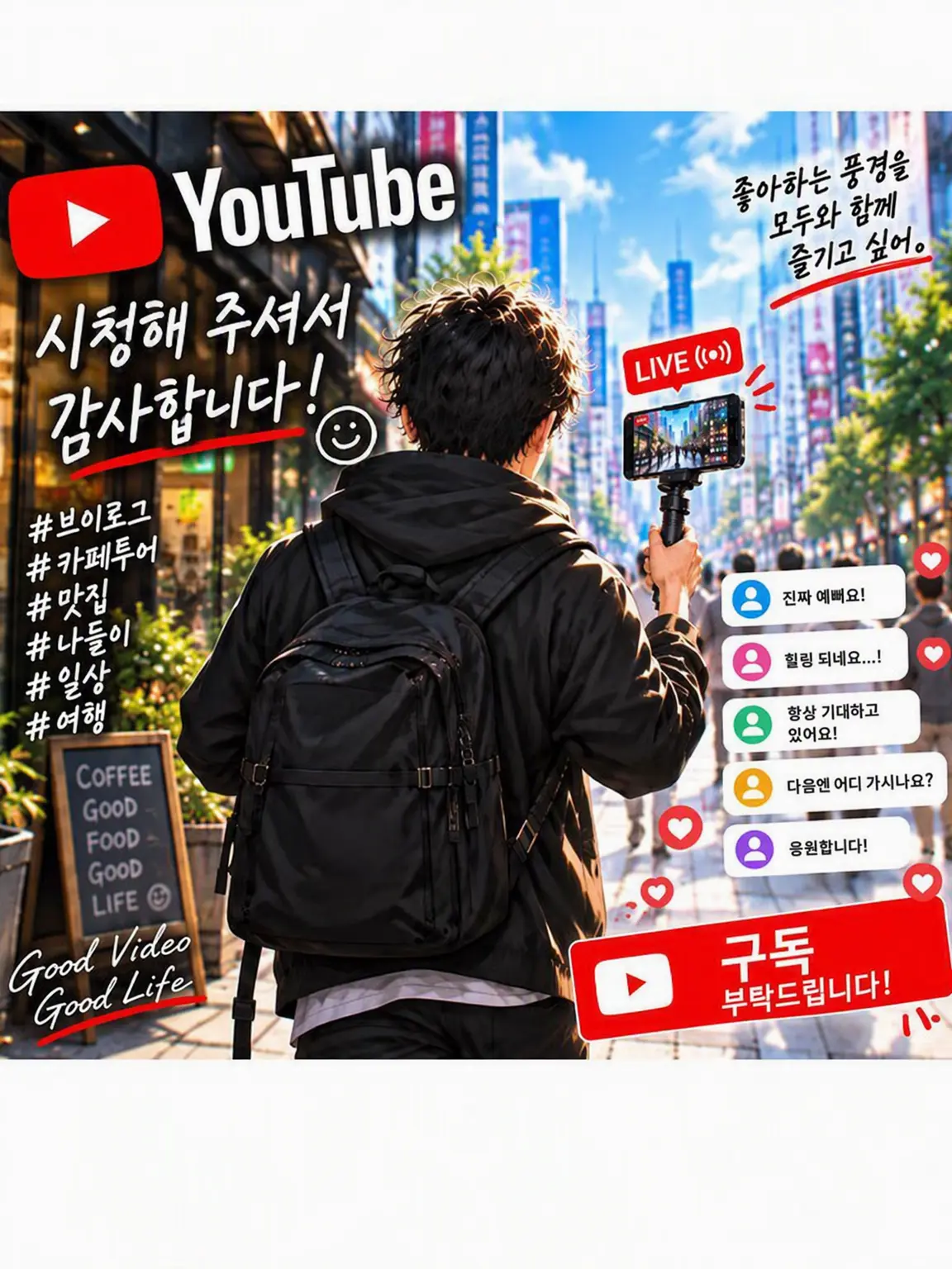 GentleChalk8637의 사랑받는 유튜버인 당신❤️