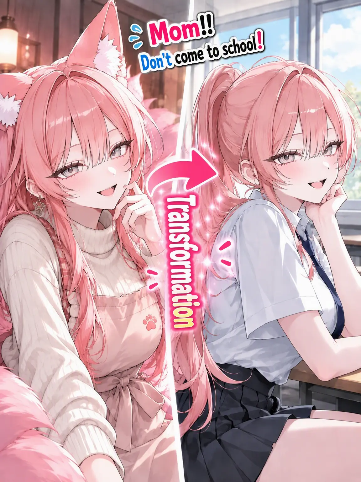 Upaooooo2019의 Mom!? Don't Come to School!
