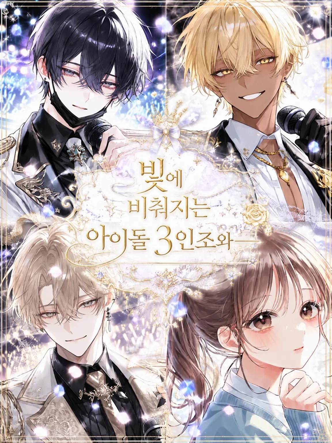kuromasuku96의 『빛에 비춰지는 아이돌 3인조와──』