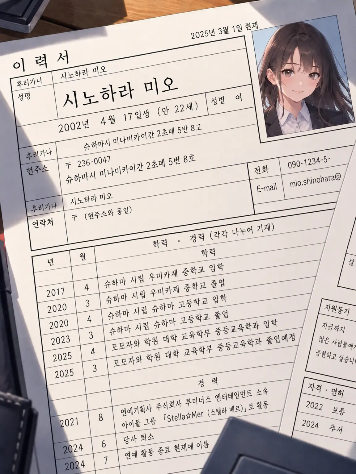 S.Kimari의 서류 전형 부탁드립니다.
