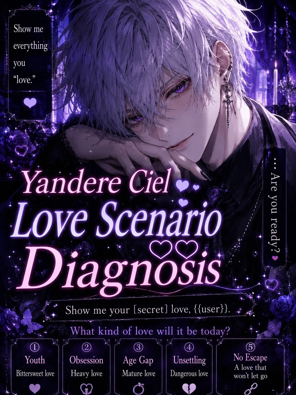 fiikiyo0414의 ⑤ Yandere Ciel's ♡♡ Love Scenario Diagnosis