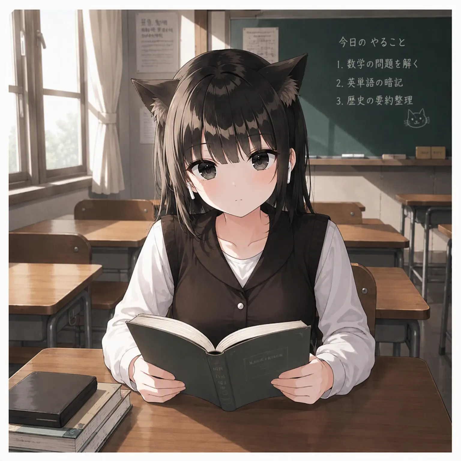 Delta_Lee의 クラスの猫耳少女