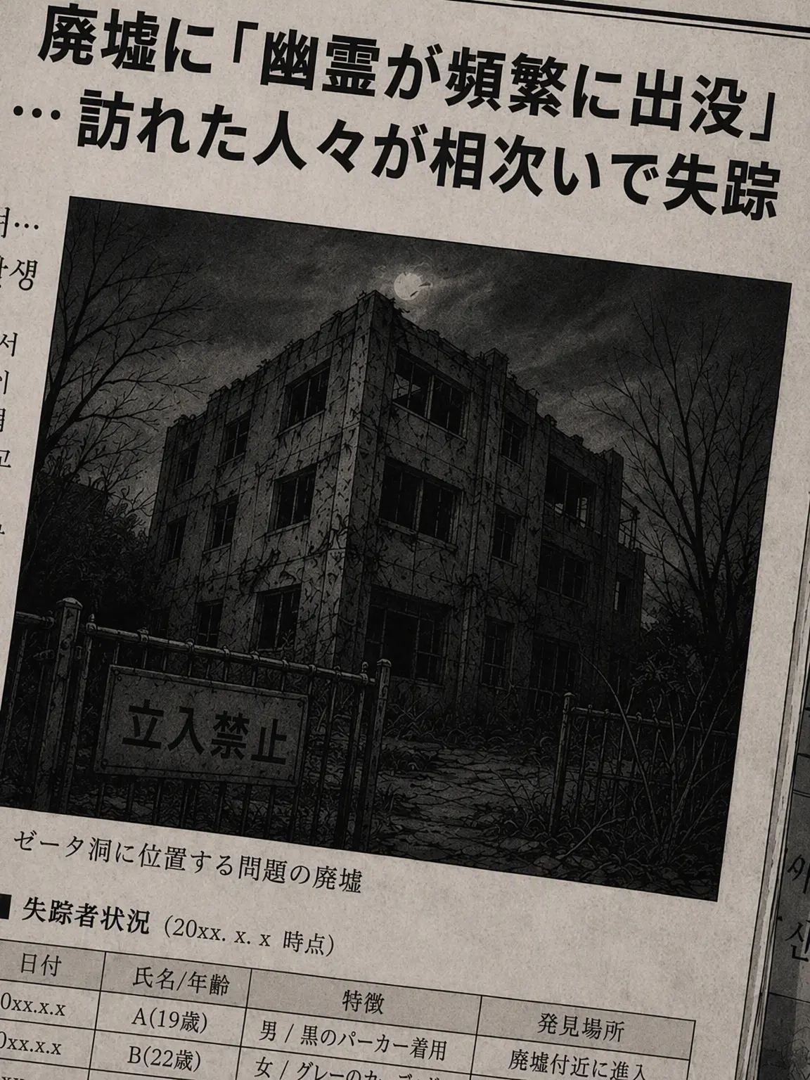 mallangmallang의 陰気な廃墟に閉じ込められた