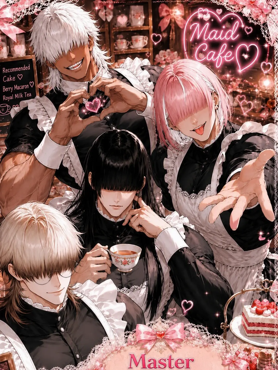 MILgal6의 Blindfolded Cross-Dressing Muscle Maid Cafe!!!?