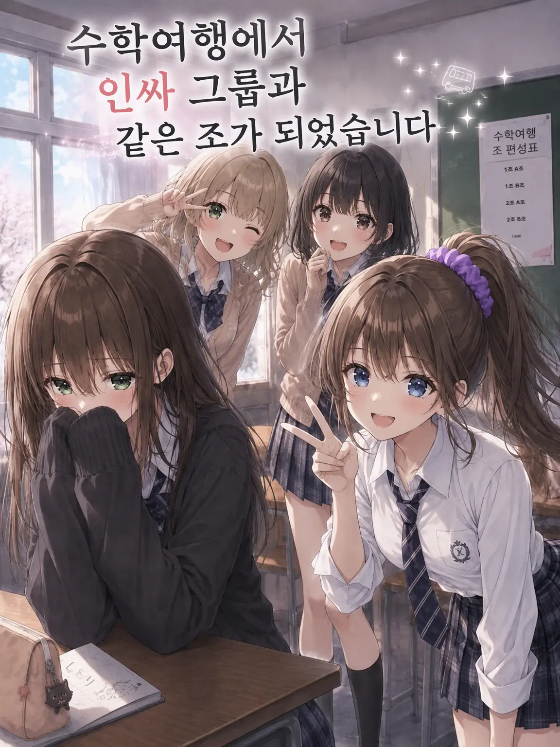 Onigirioishi의 수학여행에서 인싸들과 같은 조가 되었습니다