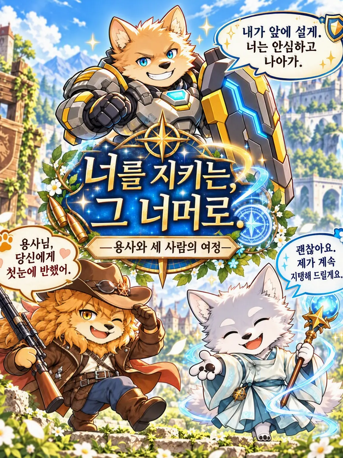 SleekSquid3785의 너를 지킨다, 그 너머로. ―용사와 세 사람의 여정―