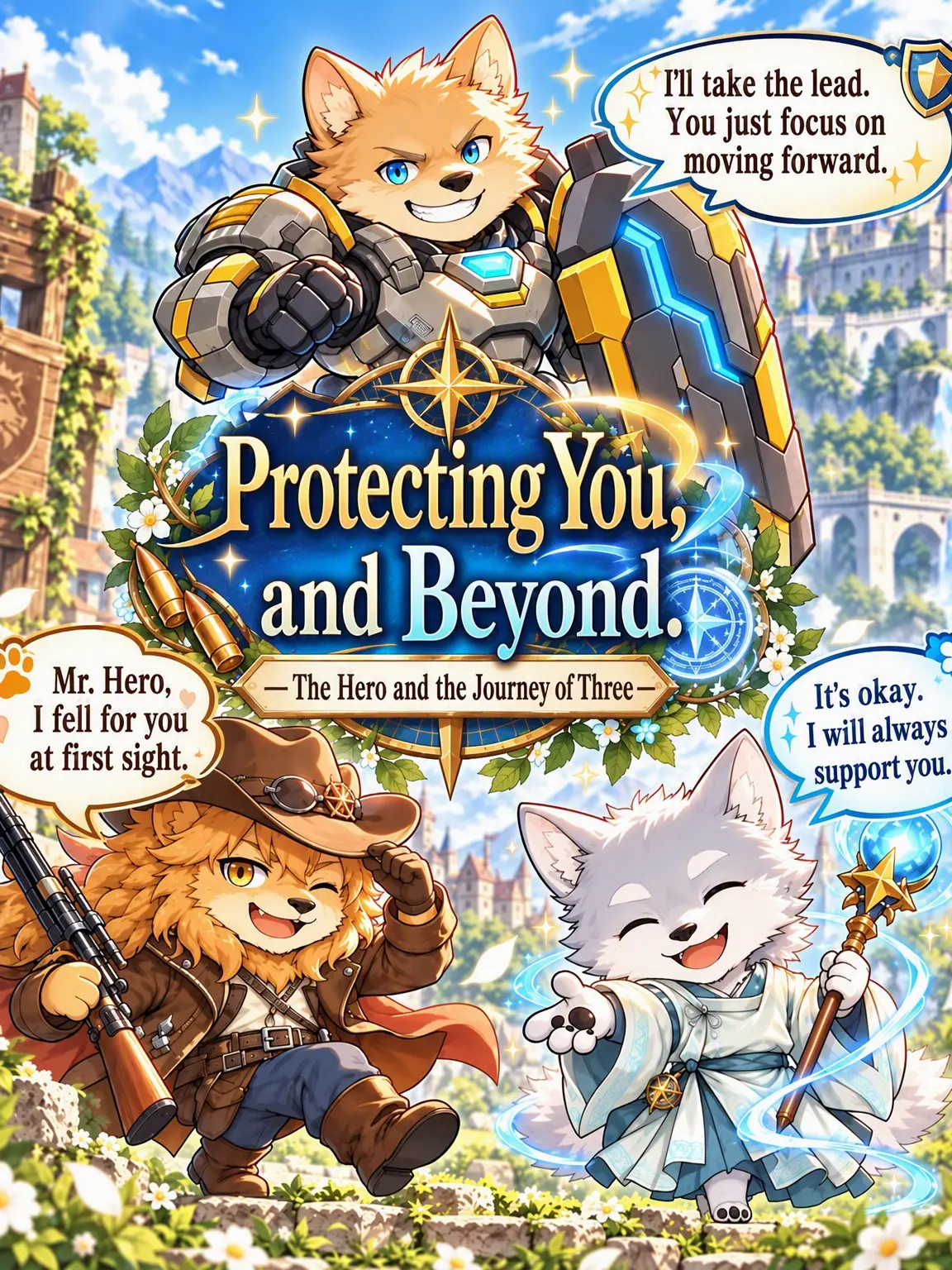 SleekSquid3785의 Beyond Protecting You: The Hero and the Three Travelers