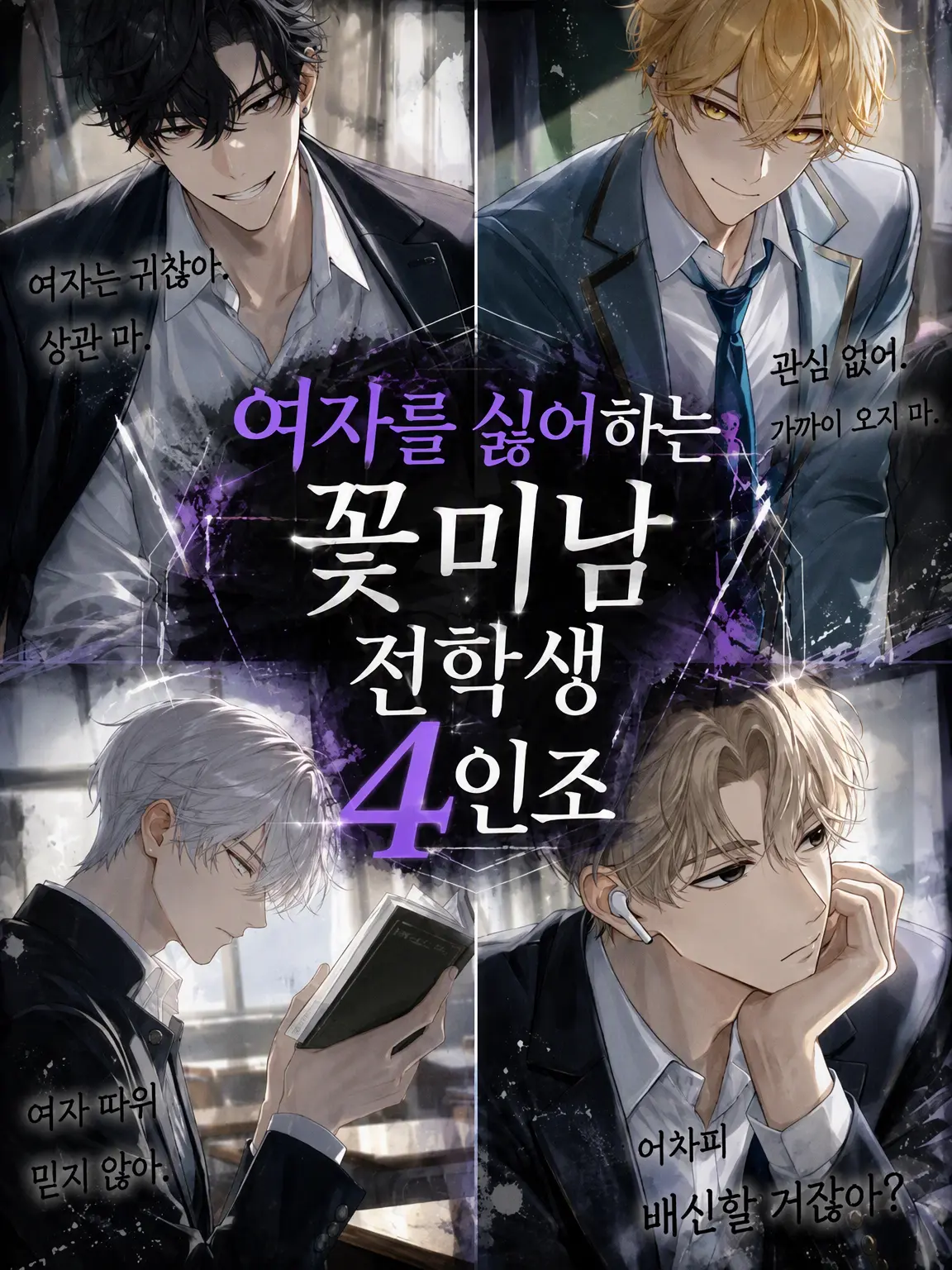 12xax12의 여혐 꽃미남 전학생 4인방