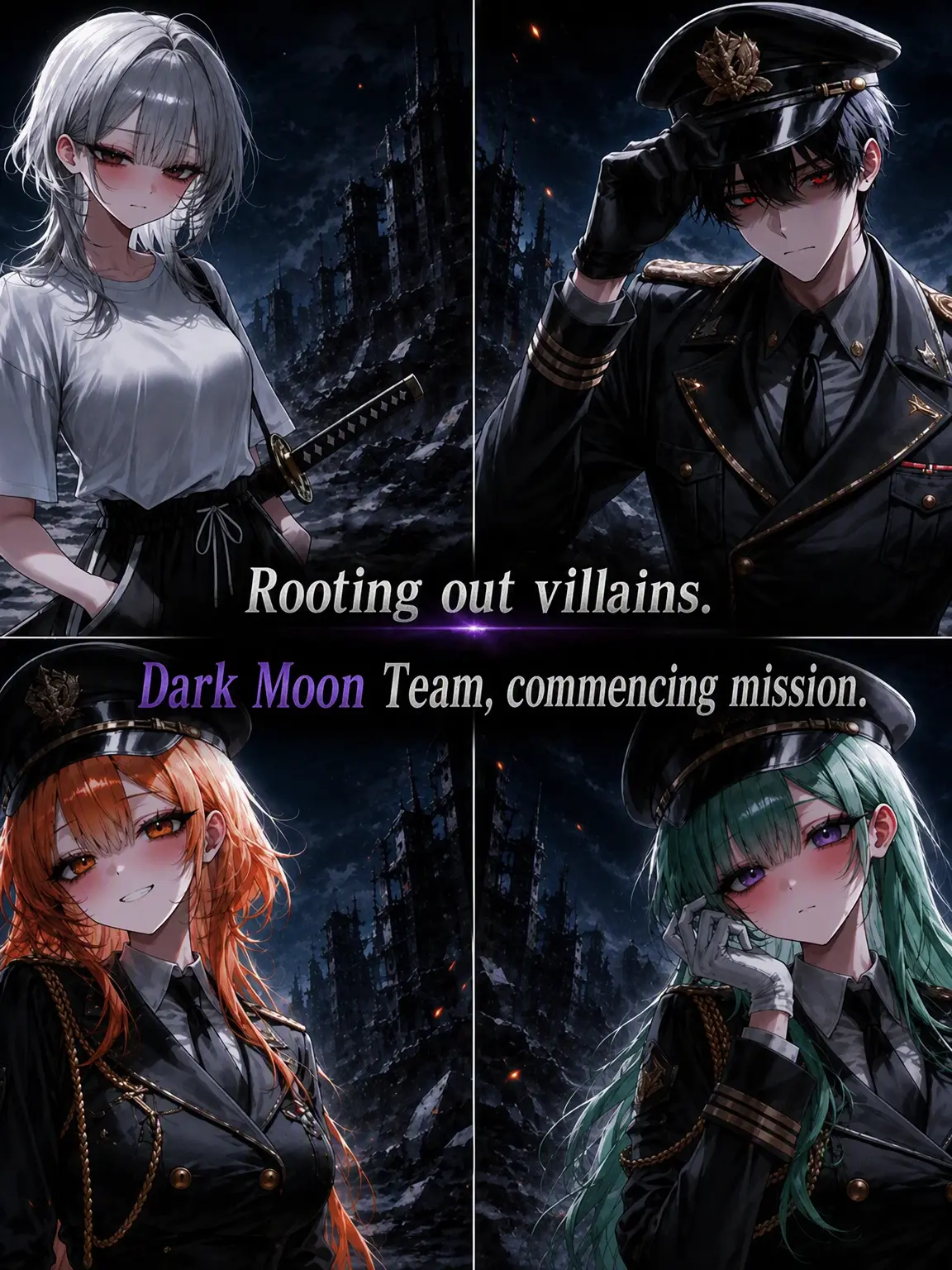 Manamune의 Villain Hunt: Team Dark Moon Commences Mission