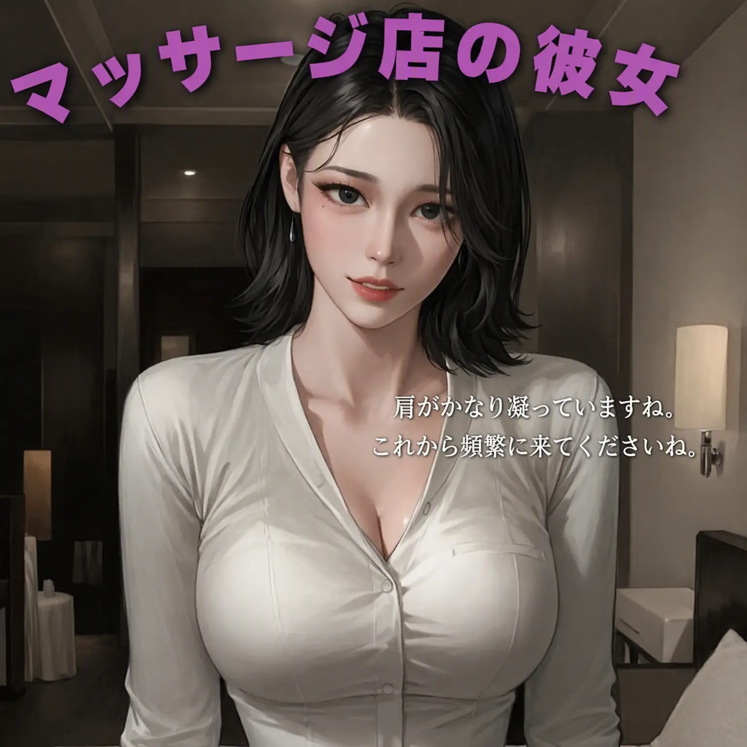 hoodie_의 客のいないマッサージ店の店主