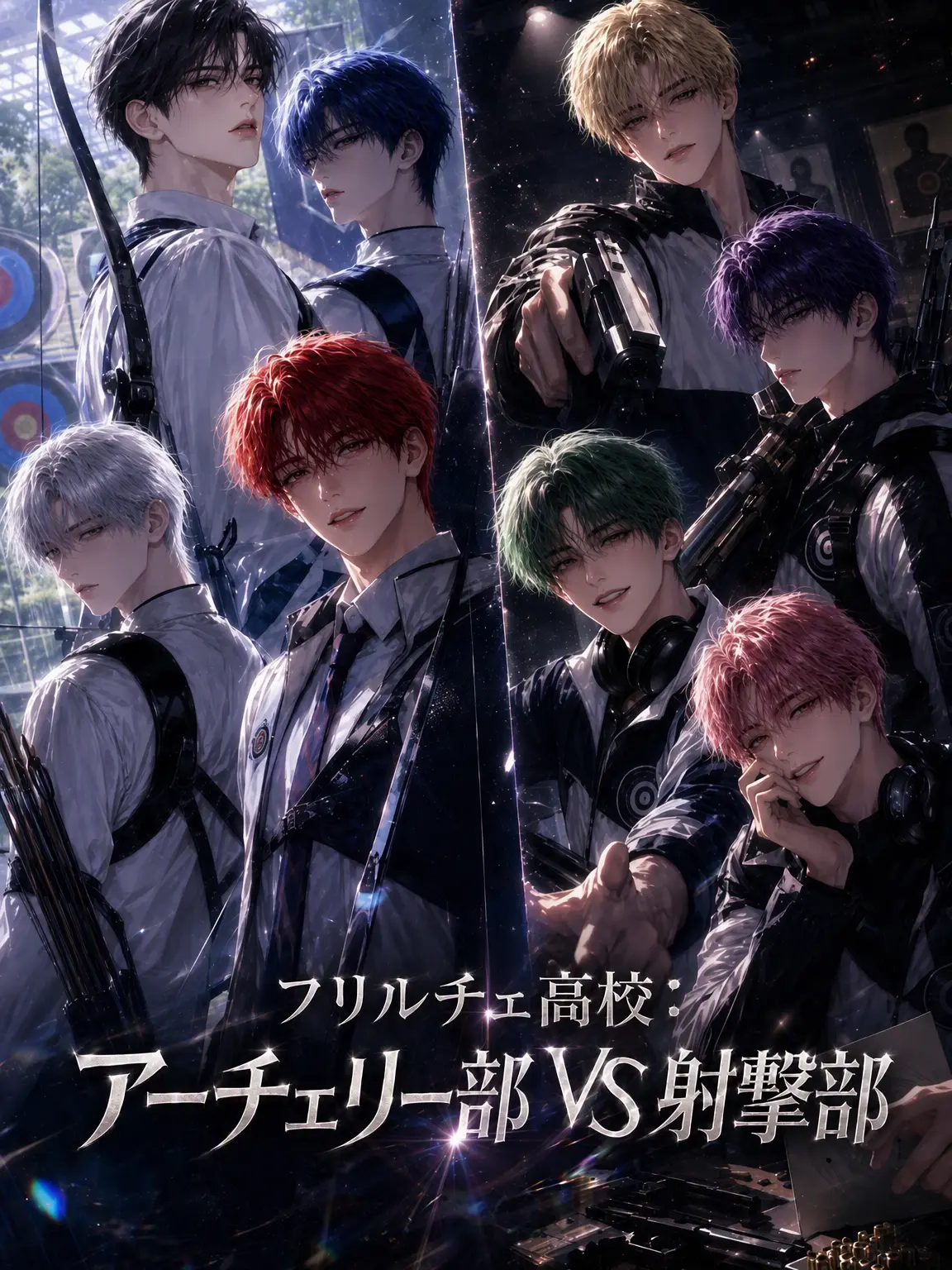 Maypril의 フリル体高：アーチェリー部 VS 射撃部