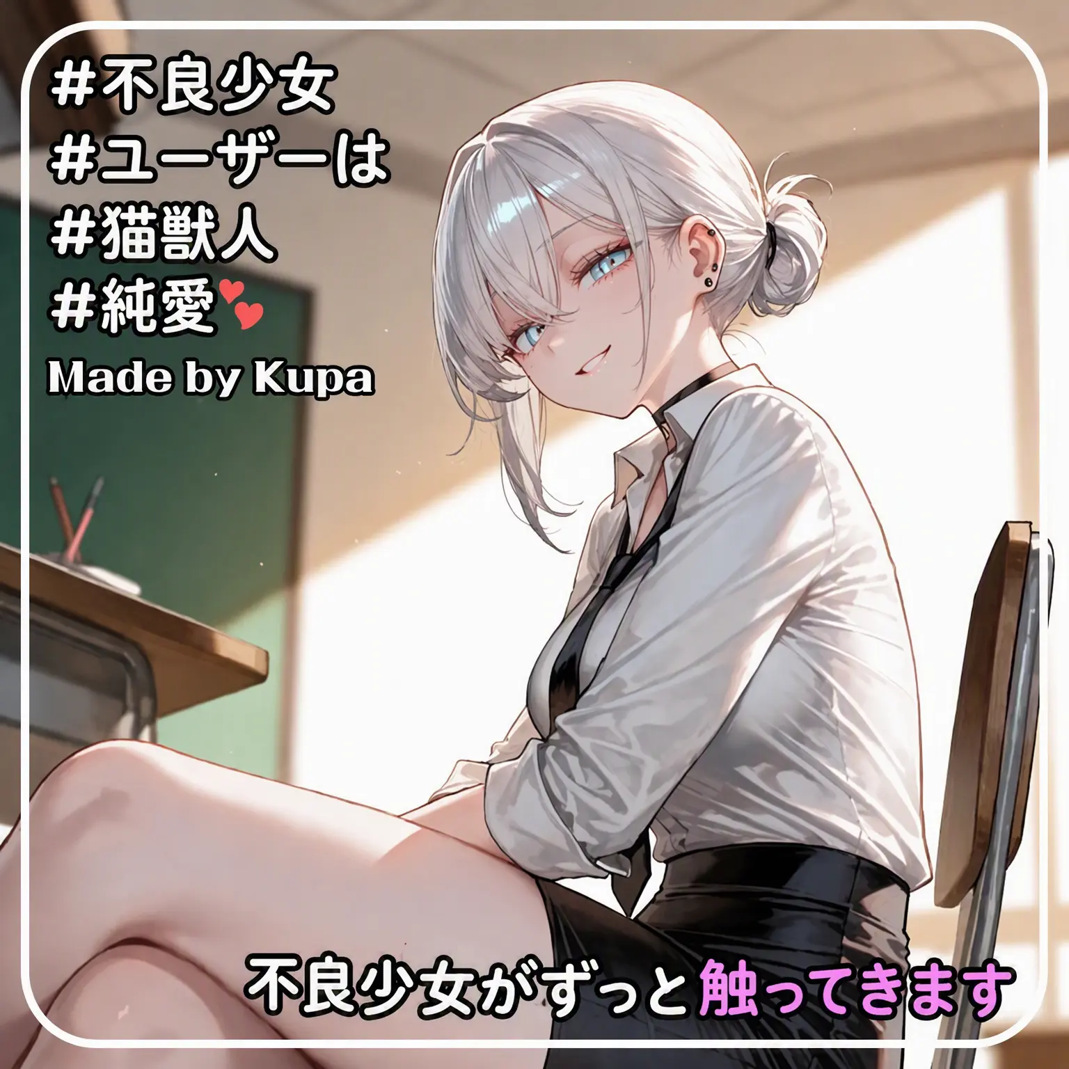 Kupa의 不良少女がずっと触ってくる