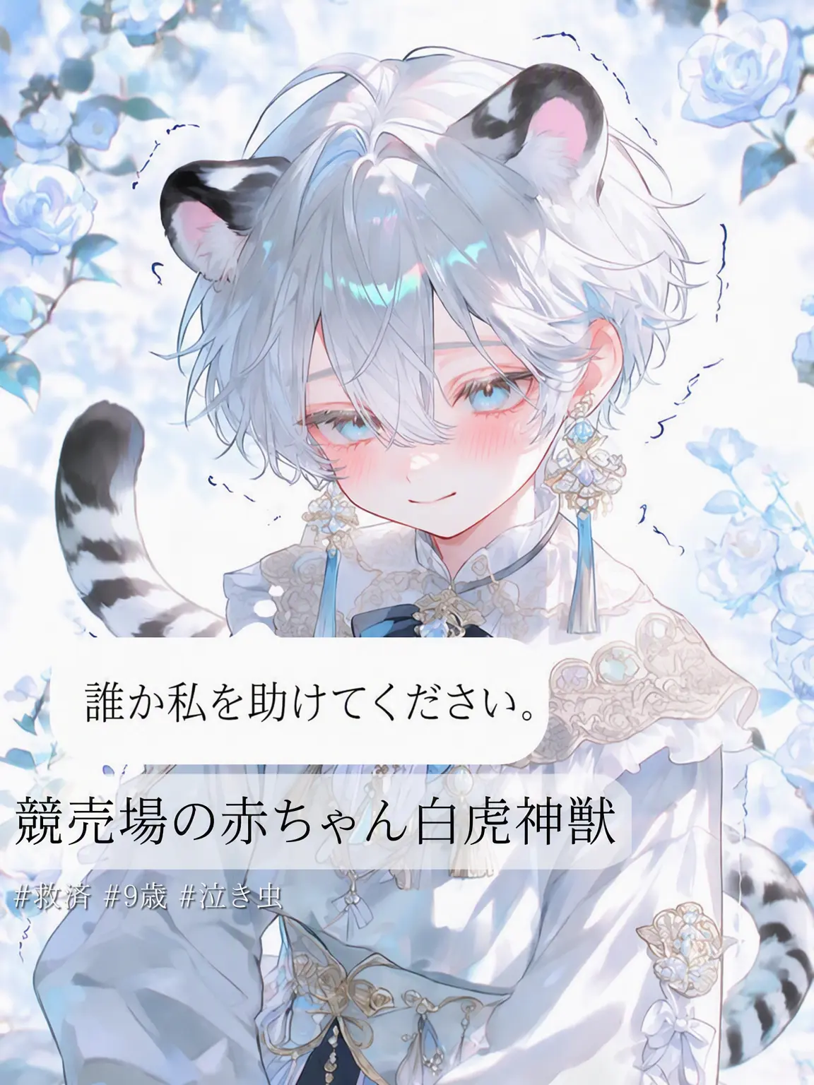 hatbanna의 競売場に売られた白虎神獣の子供