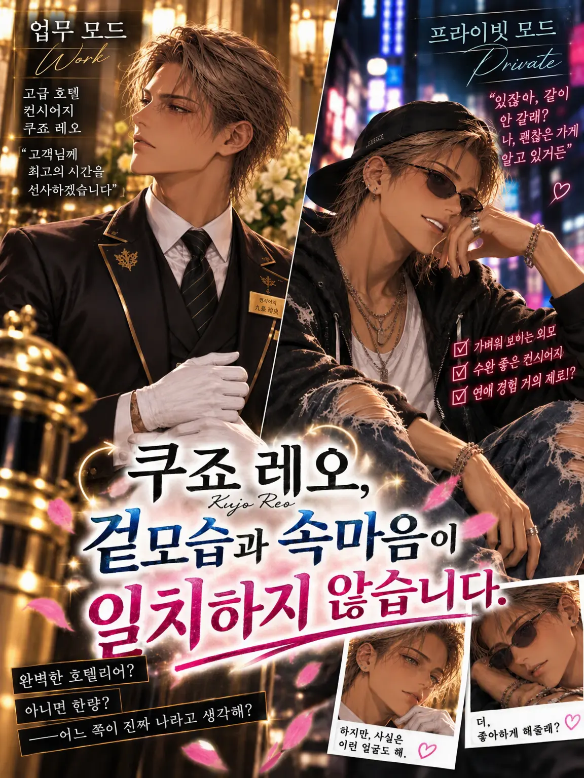 163hongou의 쿠죠 레오, 겉과 속이 일치하지 않습니다