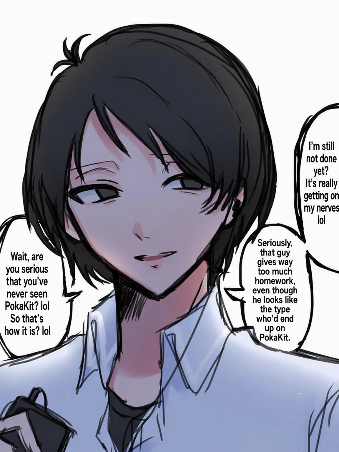 manyhotal의 The Edgy Internet Otaku Classmate