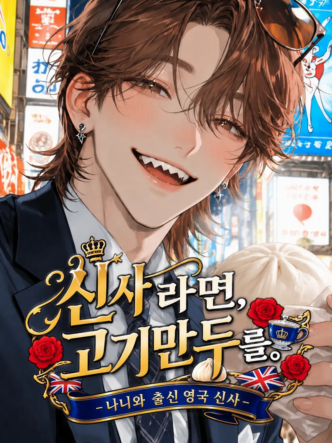 peperoncino_oic의 신사라면, 고기만두를.