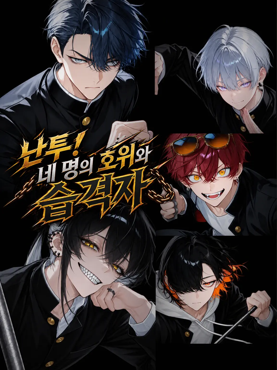 sisitoo의 난투! 네 명의 호위와 습격자