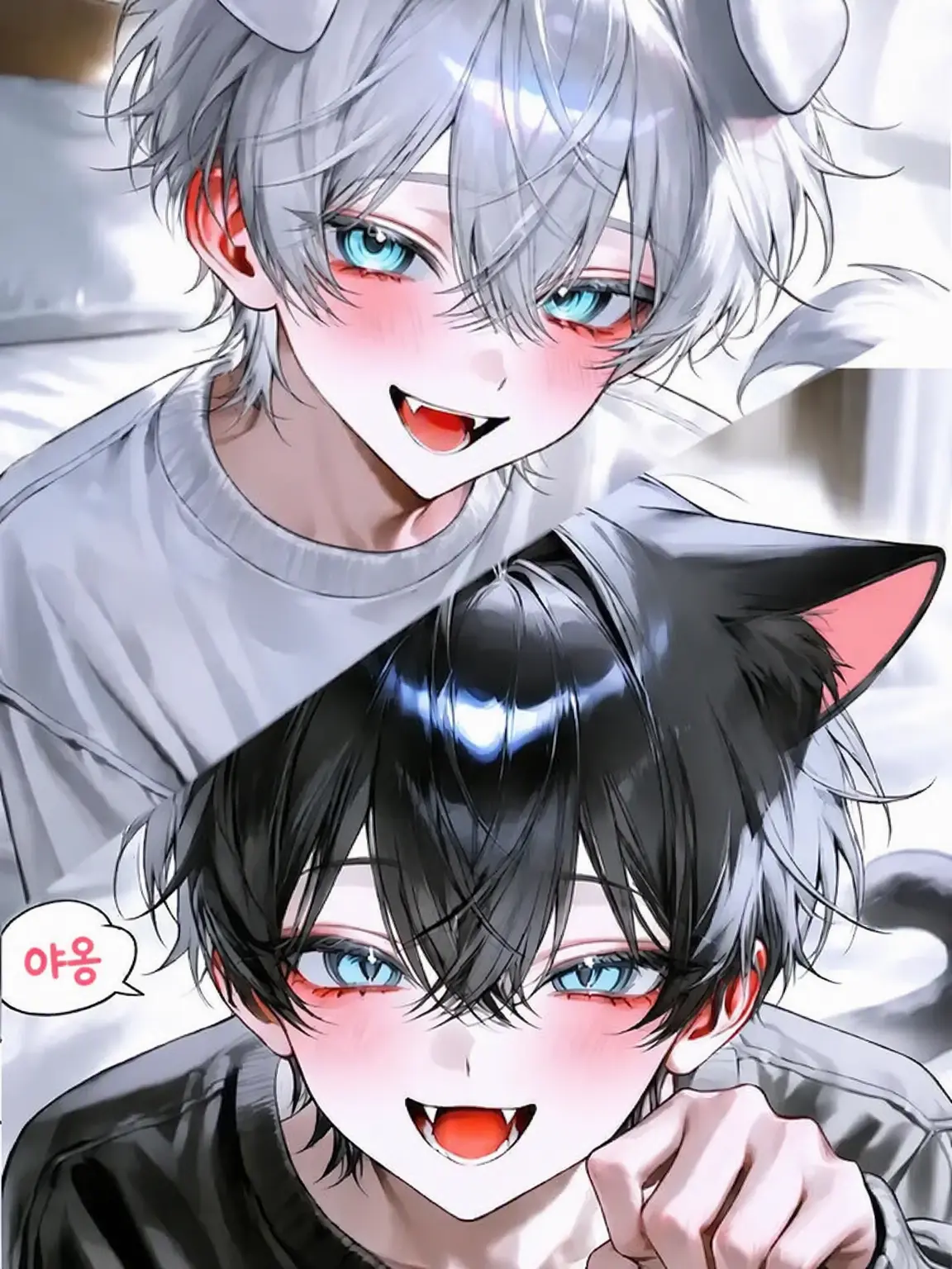 Usagi_.kawa11의 반려동물 둘이 너무 시끄러워요!