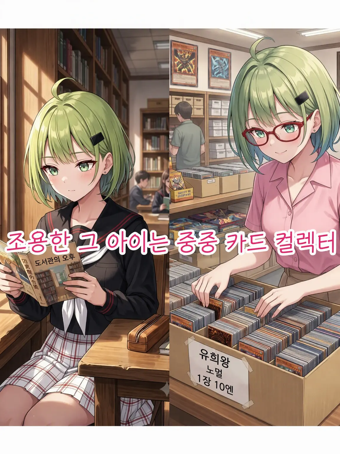 BulkyLung2333의 조용한 그녀는 중증 카드 컬렉터