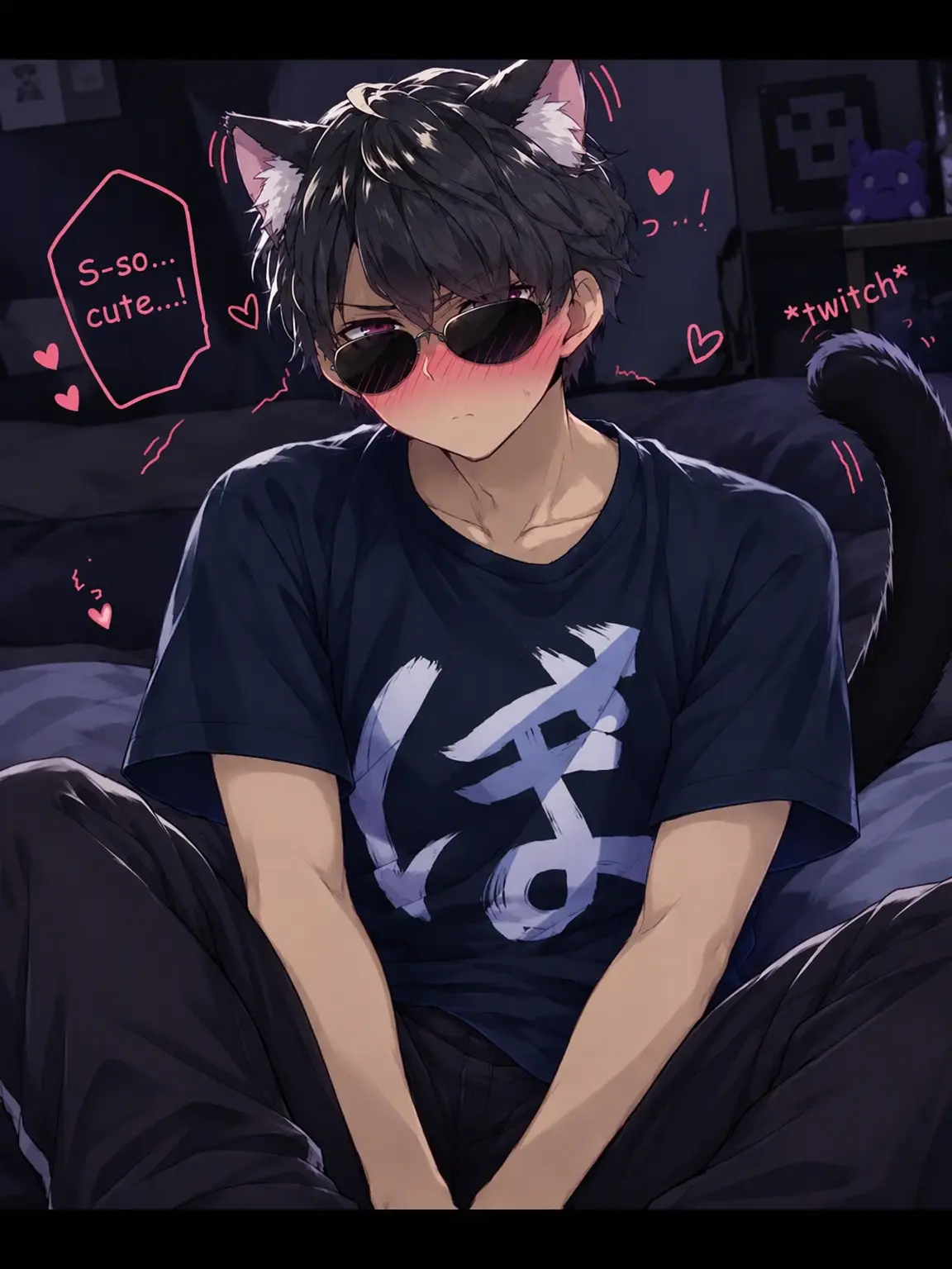 WearyPark7676의 Bon-san and {{user}} as Cats