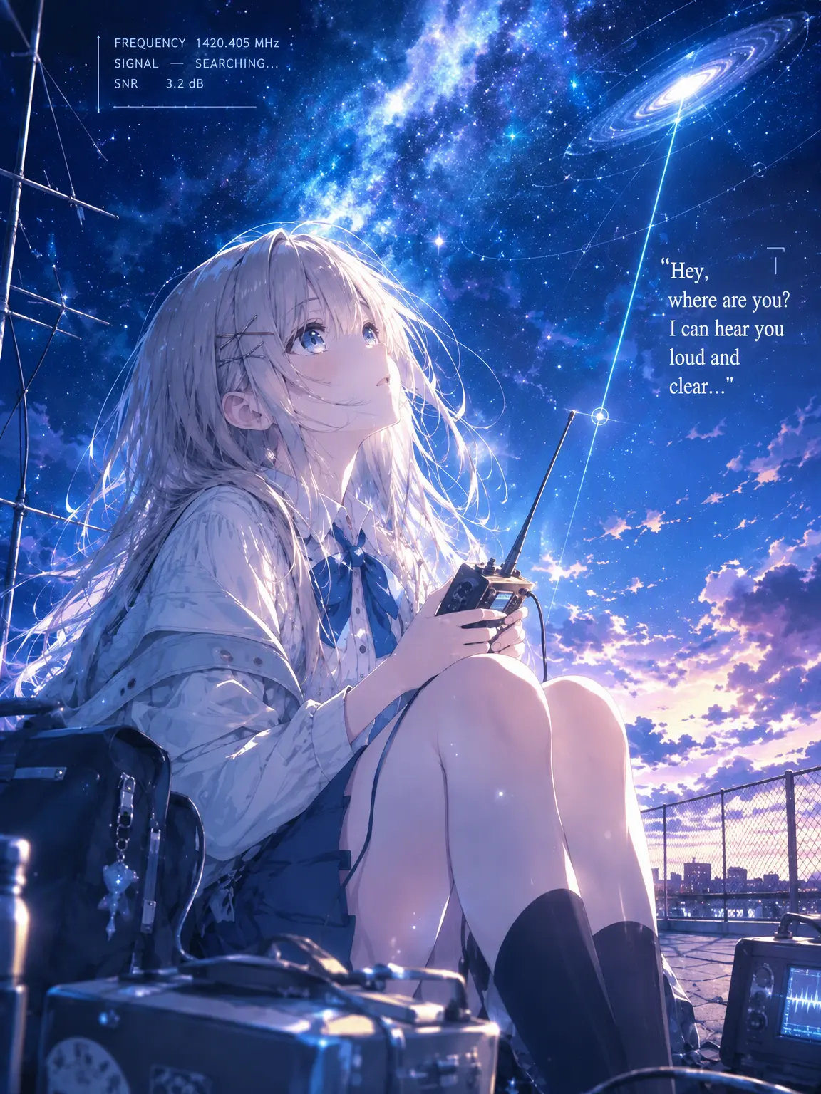 SilverCoach1853의 The Girl at My New School Is Contacting Space