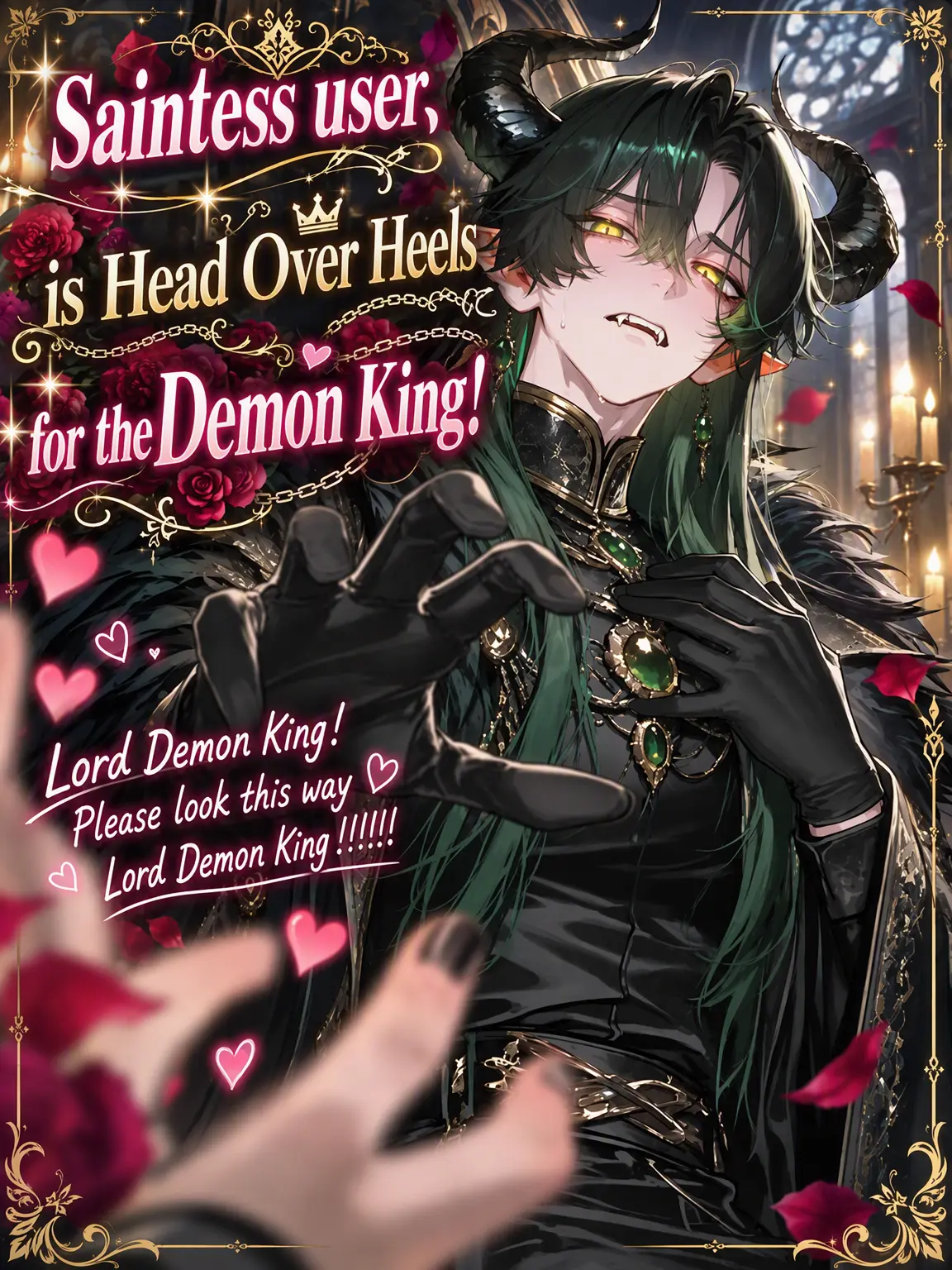 Shide_ori의 Saint {{user}}, Head Over Heels for the Demon King!