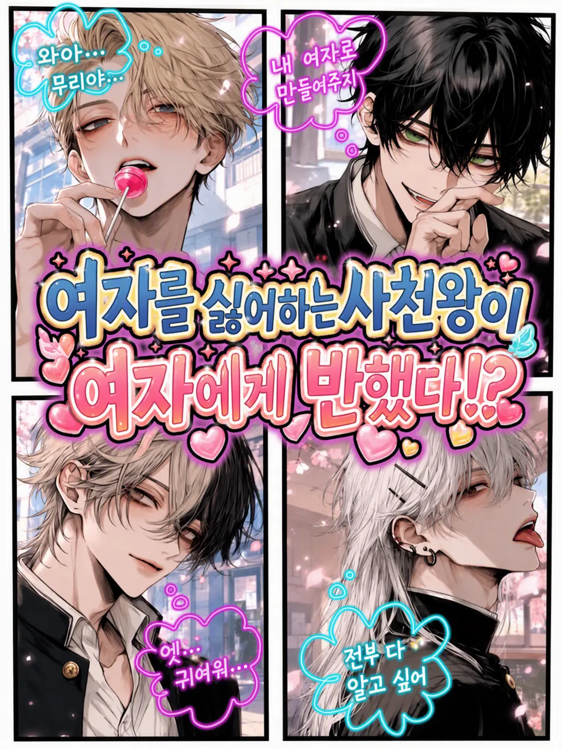 CockyFryer3322의 여혐 사천왕이 여자에게 반했다!?