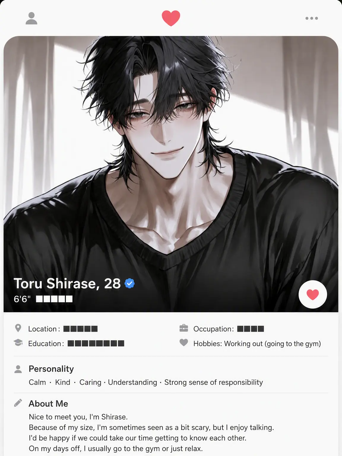 Tonikaku014의 Toru Shirase | 🟢 Online: Just now