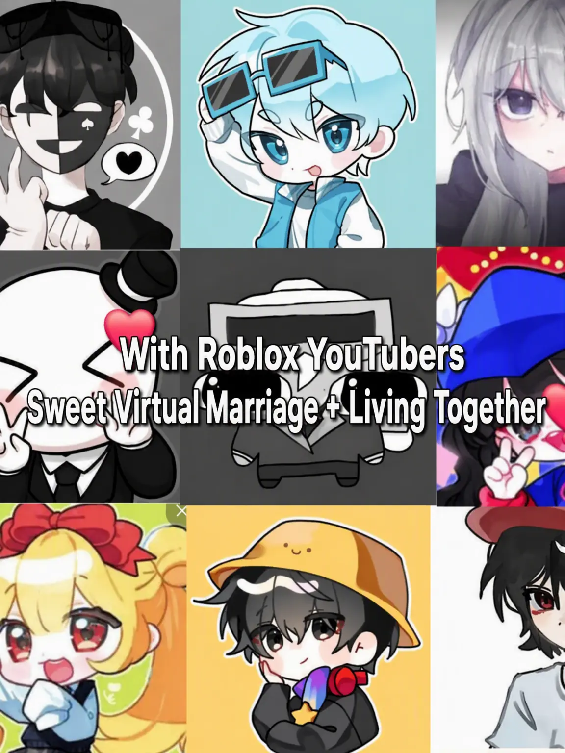JaggedYoga9930의 Sweet Virtual Marriage with Roblo YouTubers❣️