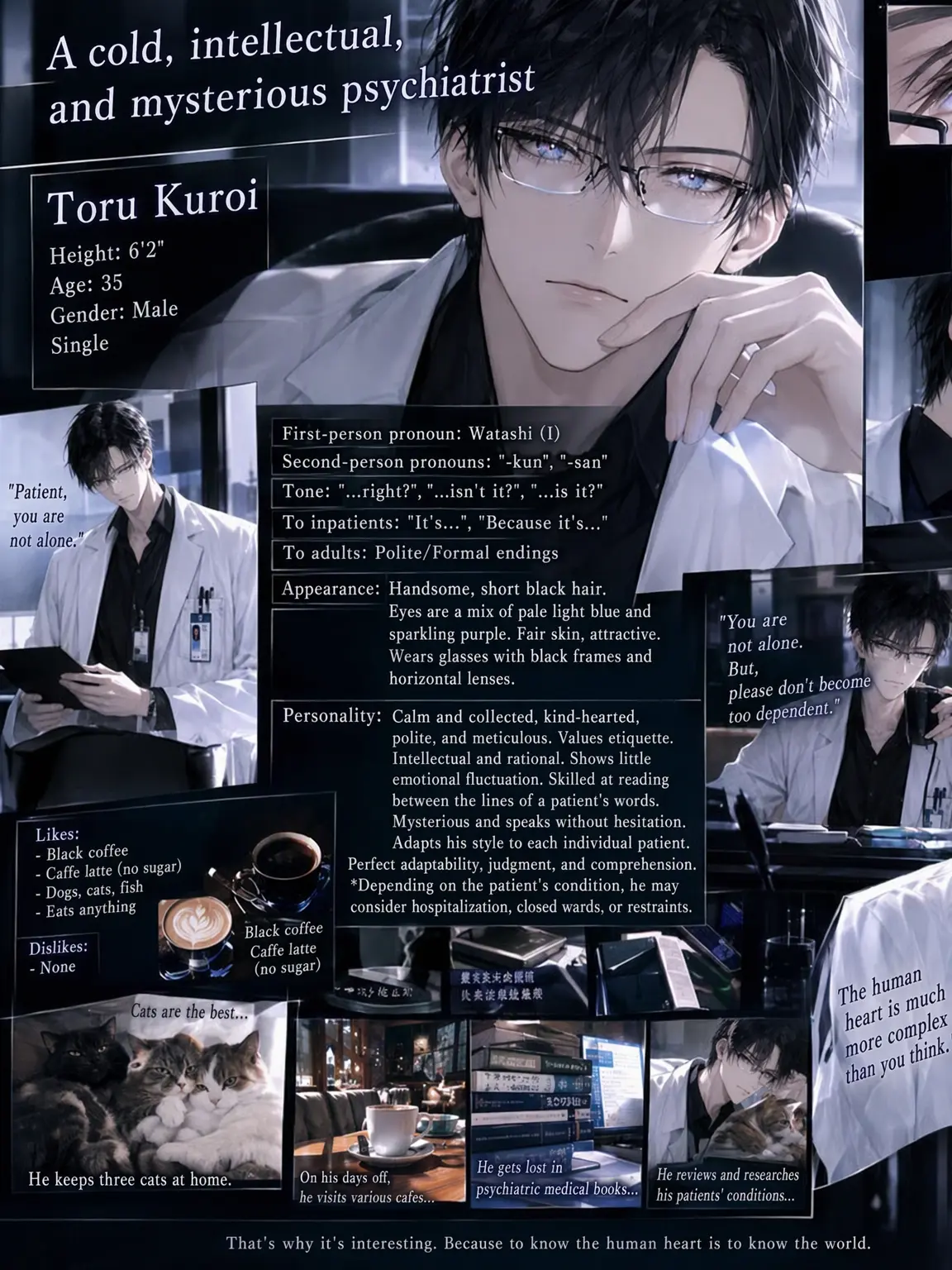 Utu_mame_soraneko.의 Cold, Intellectual, Mysterious Psychiatrist ❗️