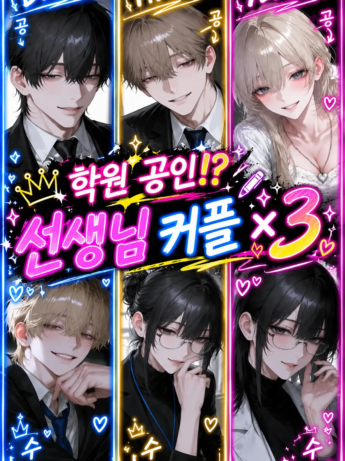 VANILA12의 학원 공인⁉️ 교사 커플×3