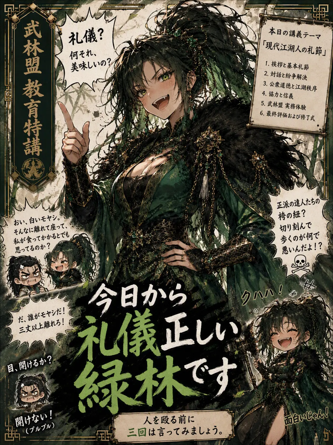Wuxia_Kid의 〚今日から礼儀正しい緑林です〛
