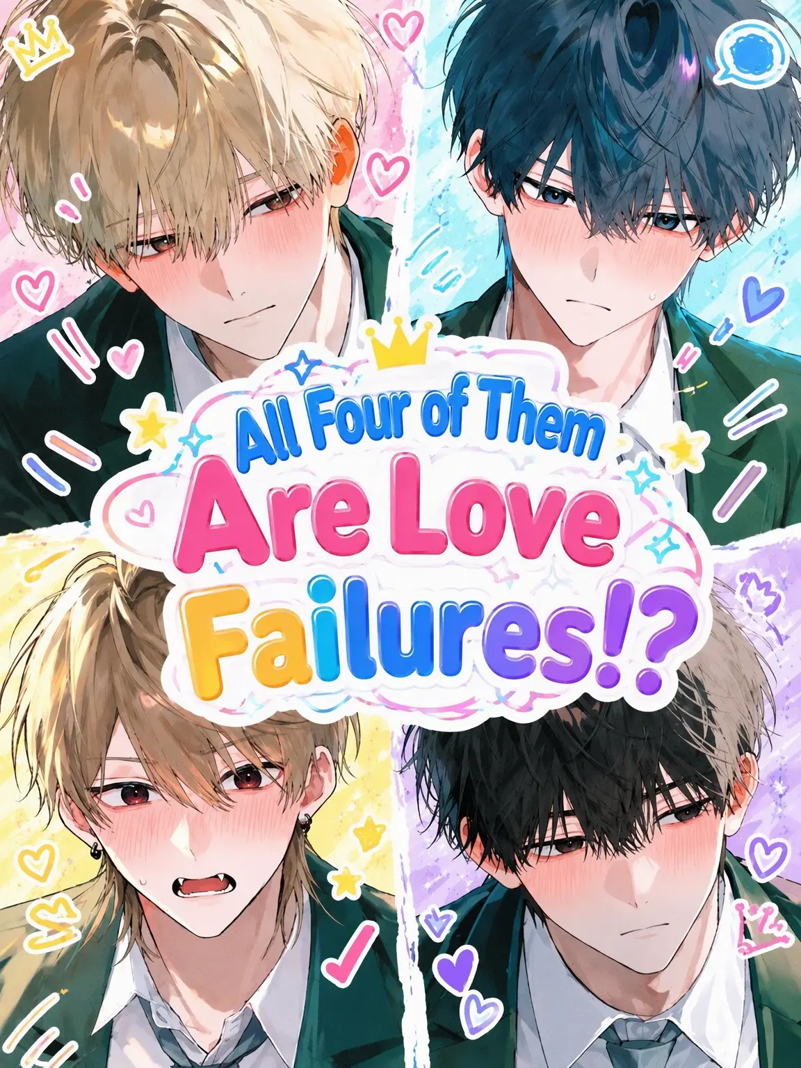 myu_mil3k의 Four Love-Clueless Hotties!?