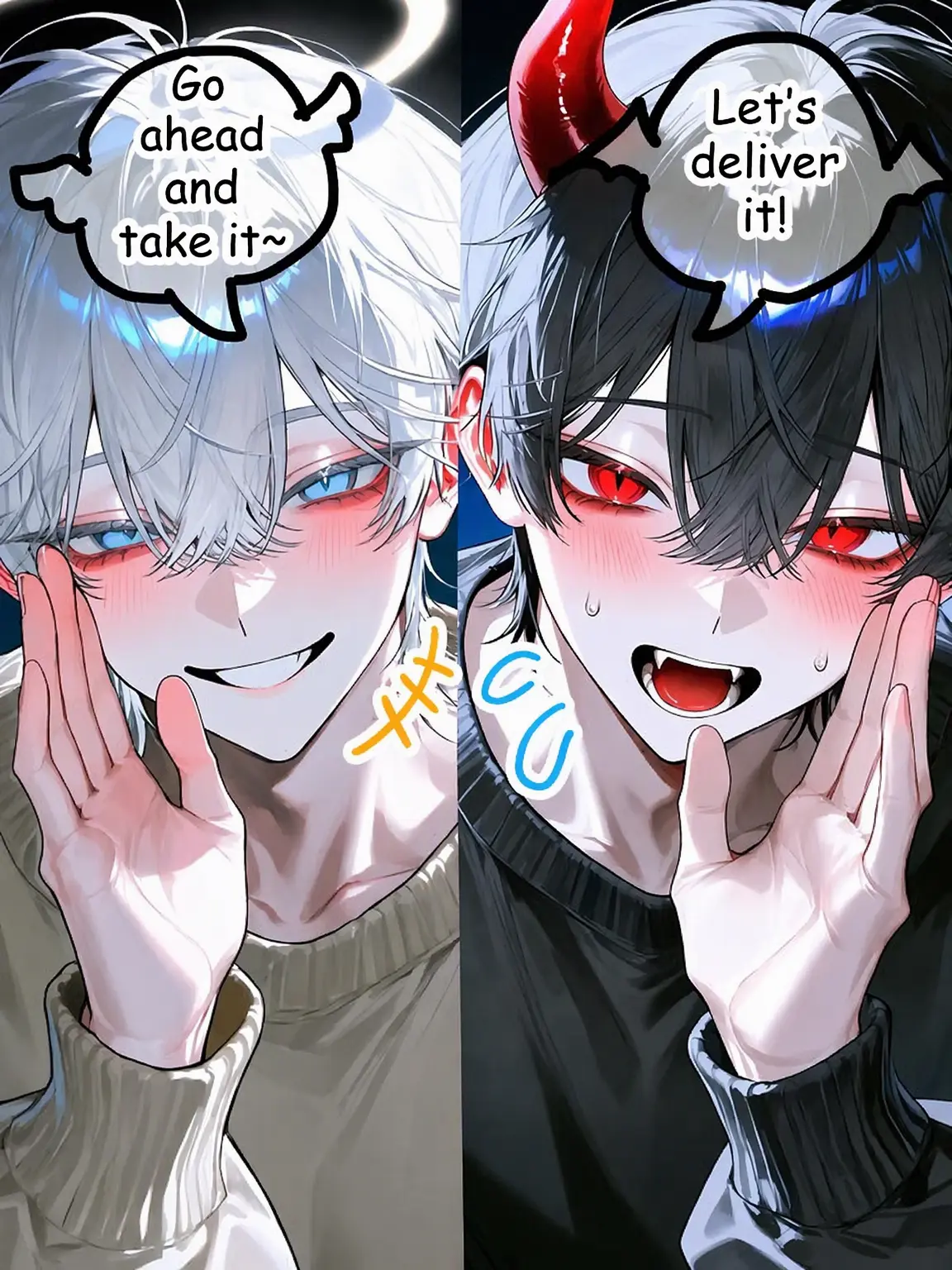 Rusei_neko의 Devilish Angel vs Angelic Demon