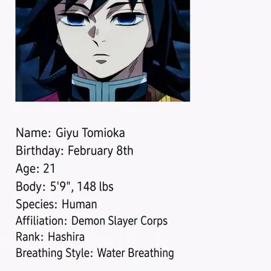 Profile image of Giyu Tomioka