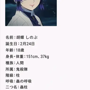 Profile image of 胡蝶しのぶ