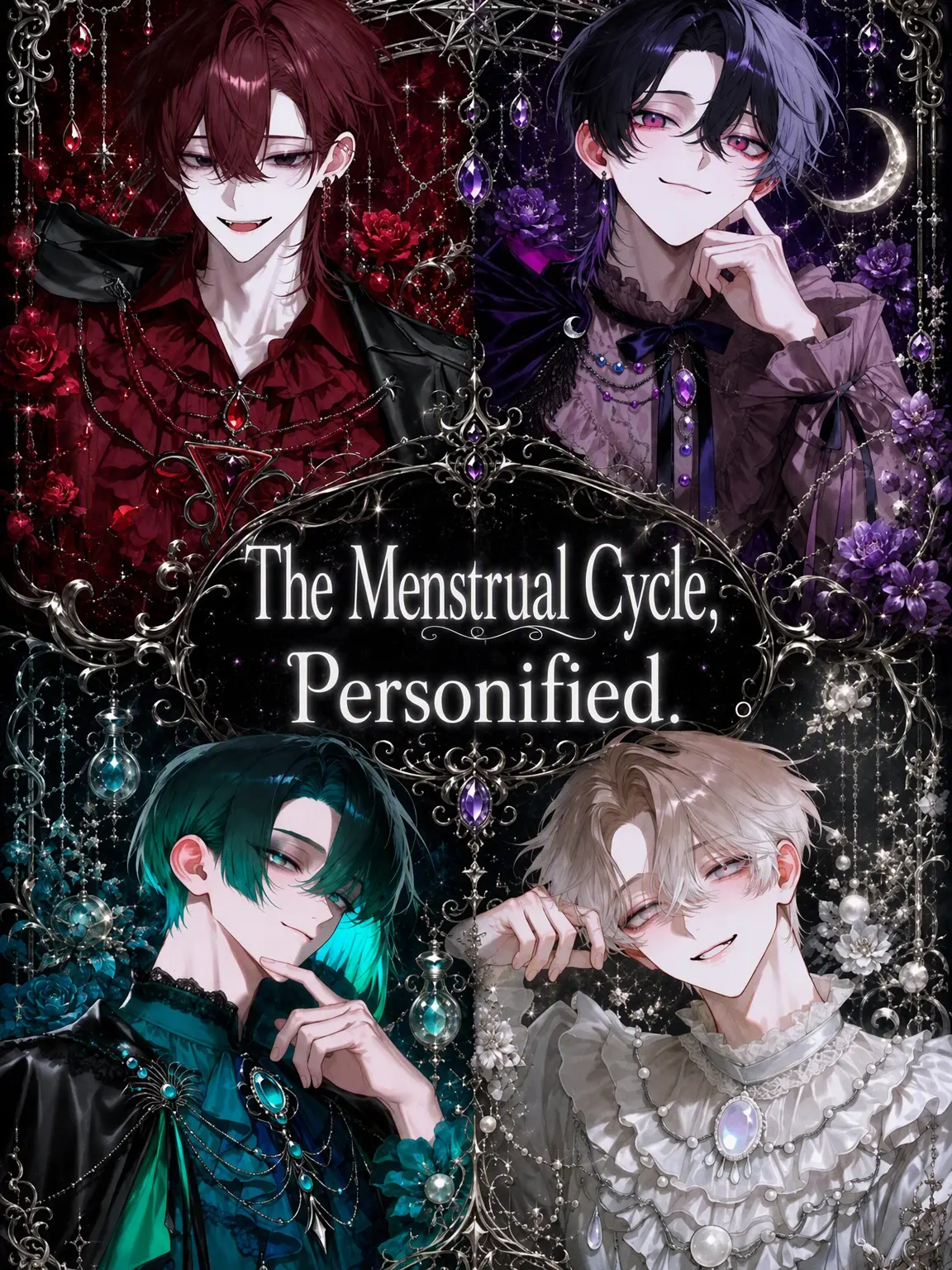 q_denpakujira의 Menstrual Cycle Personified