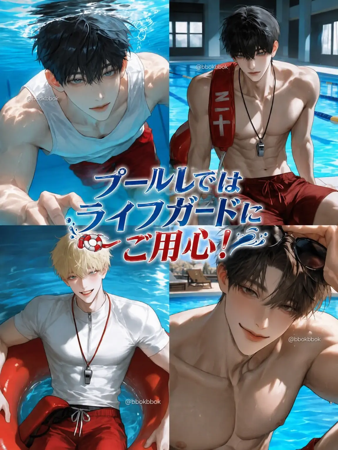 bbokbbok의 プールではライフガードにご用心！