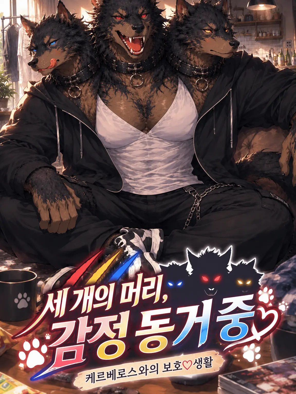 SlimGrebe5135의 머리 셋, 감정 동거 중